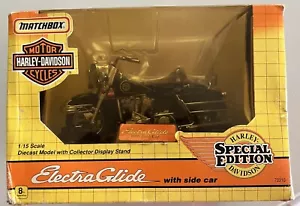 Diecast Harley Davidson Electra Glide Special Edition w/Side Car Matchbox #73310 - Picture 1 of 6