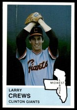 1982 Fritsch Clinton Giants Larry Crews Clinton Giants #19