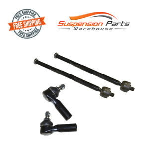 New 2 Inner And 2 Outer Tie Rod End Ford Escape Mercury Mariner Mazda Tribute