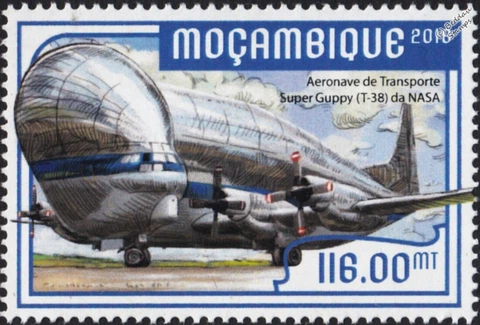 NASA Aero Spacelines SUPER GUPPY B-377-SG Transport Cargo Aircraft Stamp (2018) Cover