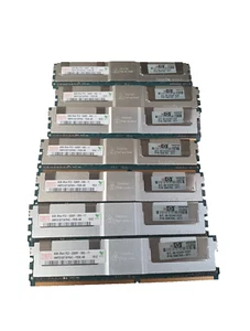 Hynix HP 64GB 8 X8GB 2RX4 PC2-5300F 398709-071 DDR2 667 ECC REG SERVER MEMORY - Picture 1 of 4