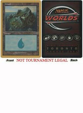 Island (Mercadian Masques 336 - Alex Borteh - 2001) World Championship NM