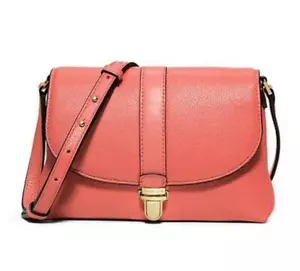 NWT $158 MICHAEL Michael Kors Charlton Small Crossbody Pink Grapefruit - Picture 1 of 4