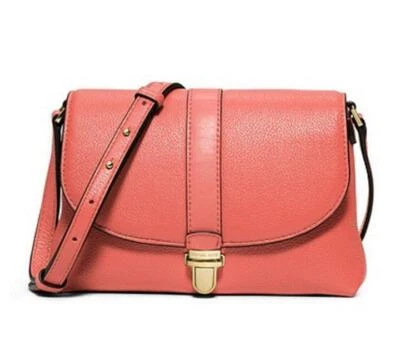 全新带标签 $158 Michael Kors Charlton 小号斜挎包粉色葡萄柚 — 第 1/4 张图片