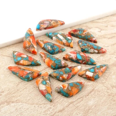 Piedras preciosas sueltas de forma elegante turquesa cobre ostra para hacer joyas al por mayor Foto 1 de 4