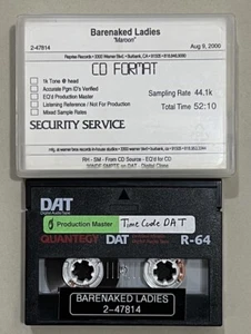 Barenaked Ladies - Maroon DAT Production Master Digital Audio Tape Cassette - Picture 1 of 3