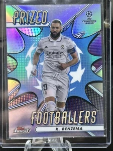 2022-23 Topps Finest UEFA Karim Benzema Prized Footballers Refractor Real Madrid - Bild 1 von 2