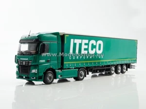 KAMAZ-54901 tractor truck with semitrailer NEFAZ-93341 "Iteco" /green/ - Imagen 1 de 6