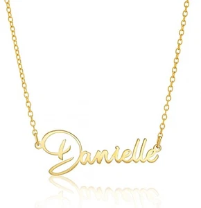 Personalised Silver Name Necklace • Customised Jewellery Gift For Her • - Picture 1 of 11