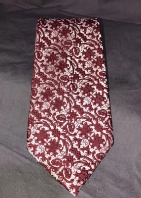 Corbata vintage de finales de los '60 Chereau Hollyvogue poliéster brocado AMPLIA Foto 1 de 4