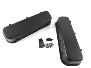 Big Block Chevy 396 454 Aluminum Tall Valve Covers 396 427 502 Black E41111BK - Picture 1 of 4