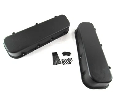 Big Block Chevy 396 454 Aluminum Tall Valve Covers 396 427 502 Black E41111BK - Image 1 of 4