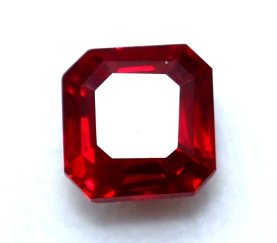 6.15 Ct Natural Red Ruby Asscher Cut Stunning Flawless Certified Loose Gemstone - Image 1 of 4