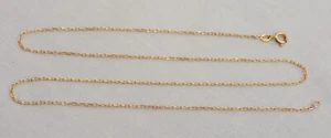 LUND DEUTSCHE 8 KT GELBGOLD 20 7/8" DIAMANTSCHLIFF 1 mm KABELKETTE HALSKETTE - 2,2 g - Bild 1 von 17