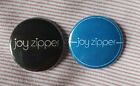 Joy Zipper (indie / dream pop) two 25mm button badges, logo designs. Free UK P&P
