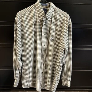 Faconnable Herren Hemd braun/grün kariert Button Down L/S Größe L - Bild 1 von 6