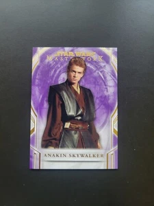 2018 Topps Star Wars Masterwork Purple /50 Anakin Skywalker #1 - Picture 1 of 4