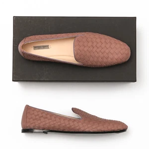 Bottega Veneta Intrecciato Deco Rose Smoking Loafers Size 40 EU (10 US) - Picture 1 of 8