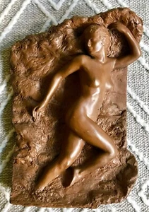 EXQUISITE RARE ART NOUVEAU ART DECO STYLE BRONZE NUDE SCULPTURE BY MCPHERSON - Picture 1 of 5