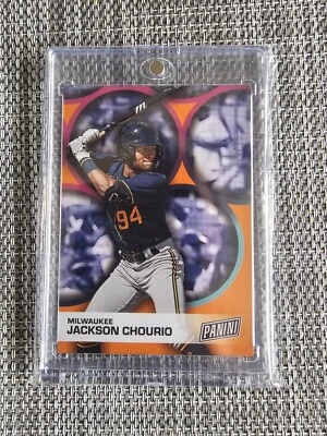 JACKSON CHOURIO 2023 Panini Father's Day Orange /15 Milwaukee 🔥  - Image 1 of 2