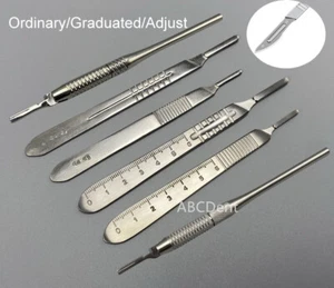 Surgical Scalpel Handle Knife Blade Holder 3 4 7 Dental ENT Medical Instruments - Picture 1 of 15