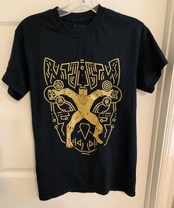 CAMISETA PANTERA NEGRA - Negra con Gráfico Dorado - Pequeña - Imagen 1 de 3