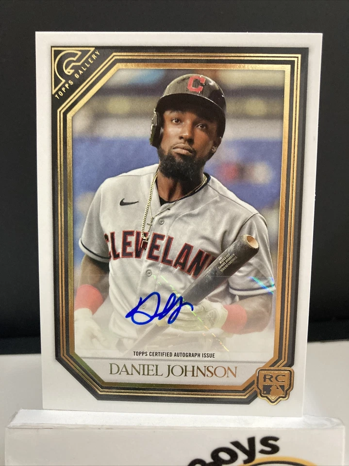 2021 Topps Gallery Daniel Johnson Autograph Rookie Card RA-DJ Indians Auto RC - Image 1 of 3