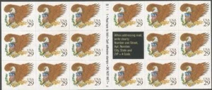 Booklet of 17 - Scott 2595 - 29 cent - Eagle & Shield - Brown - 1992 - MNH - Picture 1 of 1