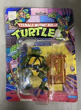 Vintage 1988 Teenage Mutant Ninja Turtles TMNT Leonardo Figure Carded Playmates