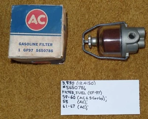 1963-67 Cadillac Fuel Filter Assy with A/C NOS 5650786 GF-97 (Also fits 1958-62) - Picture 1 of 8