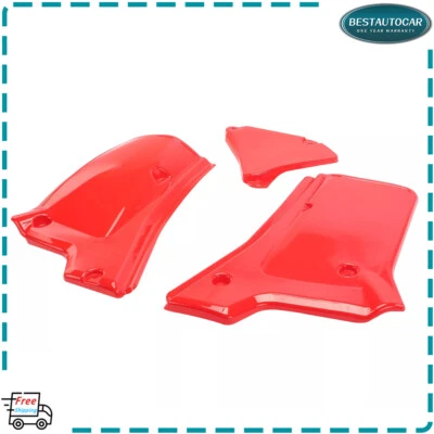 One Set Side Panels Covers Fender Plastic Body for Honda XR200R 1984-2002 Red - Image 1 of 4