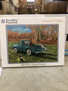 GoodDay Puzzles Autumn Picnic 48 Piece Jigsaw Puzzle - Picture 1 of 5