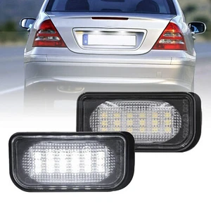 2x LED White Car License Number Plate Light For Mercedes C-Class W203 2001-2007 - Picture 1 of 7