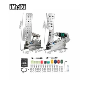 Racing Game Simulator Pedal Throttle+Brake Set w/ 2 Rods 12bit USB Controller - Picture 1 of 1