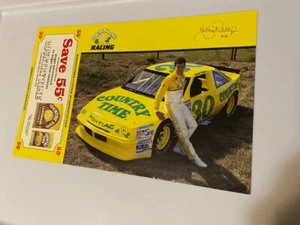 Vintage 1988 Michael Waltrip Nascar Postcard Printed Autograph - Picture 1 of 2