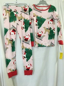New Carter's Santa Tree Pajamas Set Boy Girls Christmas Toddler Many sizes Dark - Picture 1 of 4