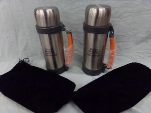 Lot of 2 Aureomycin Feed Additive Stainless Advertising Thermos' NEW in Bags - Picture 1 of 4