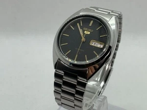 SEIKO 5 Automatic 7S26-3040 Silver Dial Watch Mens Day Date From Japan Vintage - Picture 1 of 8