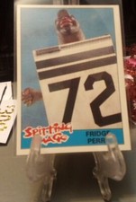 1990 Spitting Image William "The FRIDGE" PERRY.  British Topps Card #24