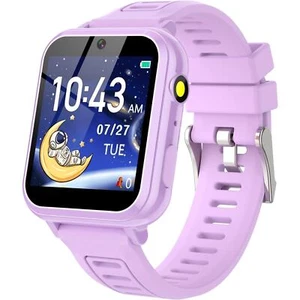 Kids Smartwatch Ages 3-12 Games Flashlight Clock Calculator Pink - Picture 1 of 11