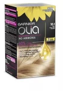 Garnier Olia Permanent Hair Colour 10.1 Very Light Ash Blonde - Picture 1 of 2
