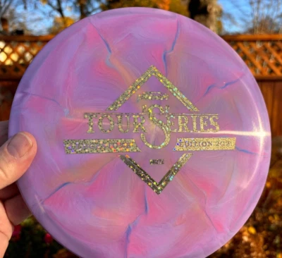 2021 Tour Series Buzzz Discraft Disc Golf  Ledgestone  Purple & Gold New #3482 - image 1 of 4