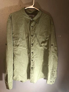 Men’s Great Northwest Extra Large Green Long Sleeve Dress Shirt - Picture 1 of 5