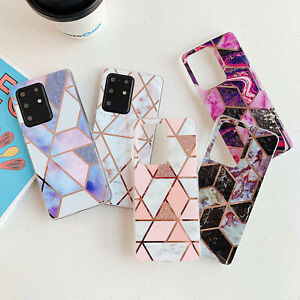 Marble Geometric Soft Case Cover For Samsung Galaxy S20 FE Note 20 Ultra A41 A31