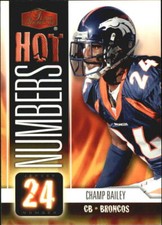 2006 Flair Showcase Hot Numbers #HN8 Champ Bailey - NM-MT