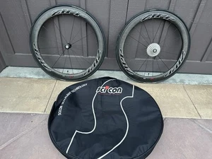Zipp 404 Firecrest Carbon Fiber Wheelset 700c Clincher Shimano Freehub 11-Speed - Picture 1 of 8
