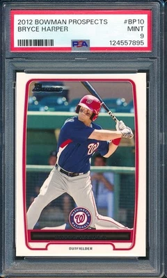 Bowman Prospects #BP10 2012: Bryce Harper Rookie RC ~ PSA 9 Foto 1 de 2