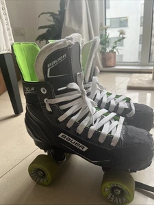 Bauer X-LS Quad Roller Skates with Airwave Wheels Size 8 - Picture 1 of 5