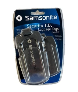 NEU Samsonite Security I.D. Kofferanhänger (2er Set) grau Reisezubehör - Bild 1 von 4