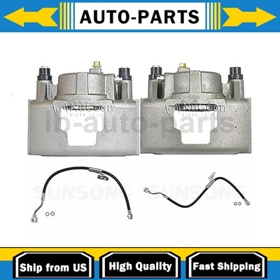 Pinza de freno delantera con mangueras lado conductor pasajero se adapta a Chevrolet C2500 Foto 1 de 4